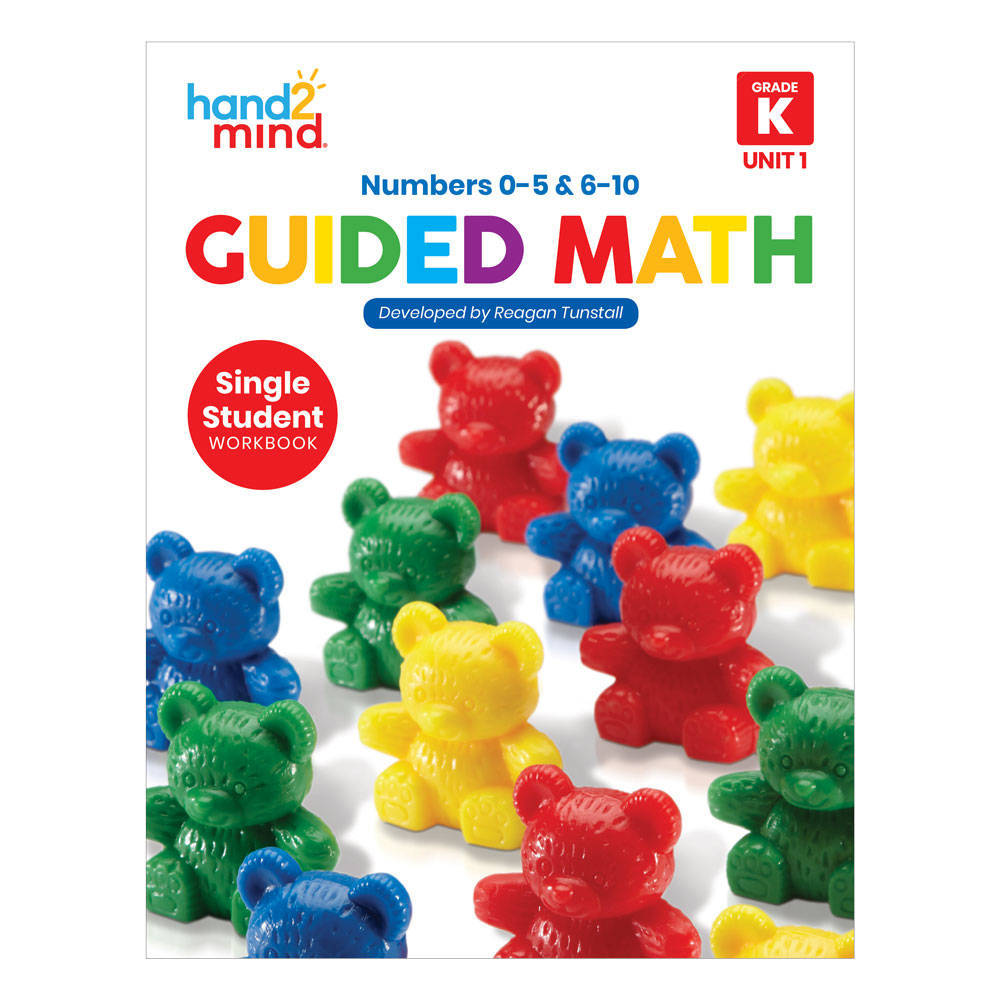 Guided Math Single Student Workbook, Grade K, Unit 1