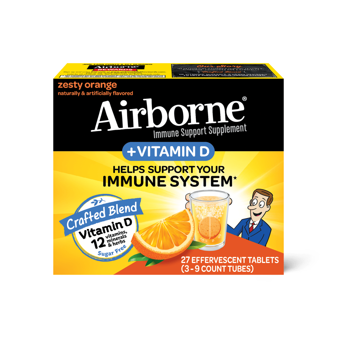 AIRBORNE® Effervescent Tablets - + Vitamin D 72/27 ct.