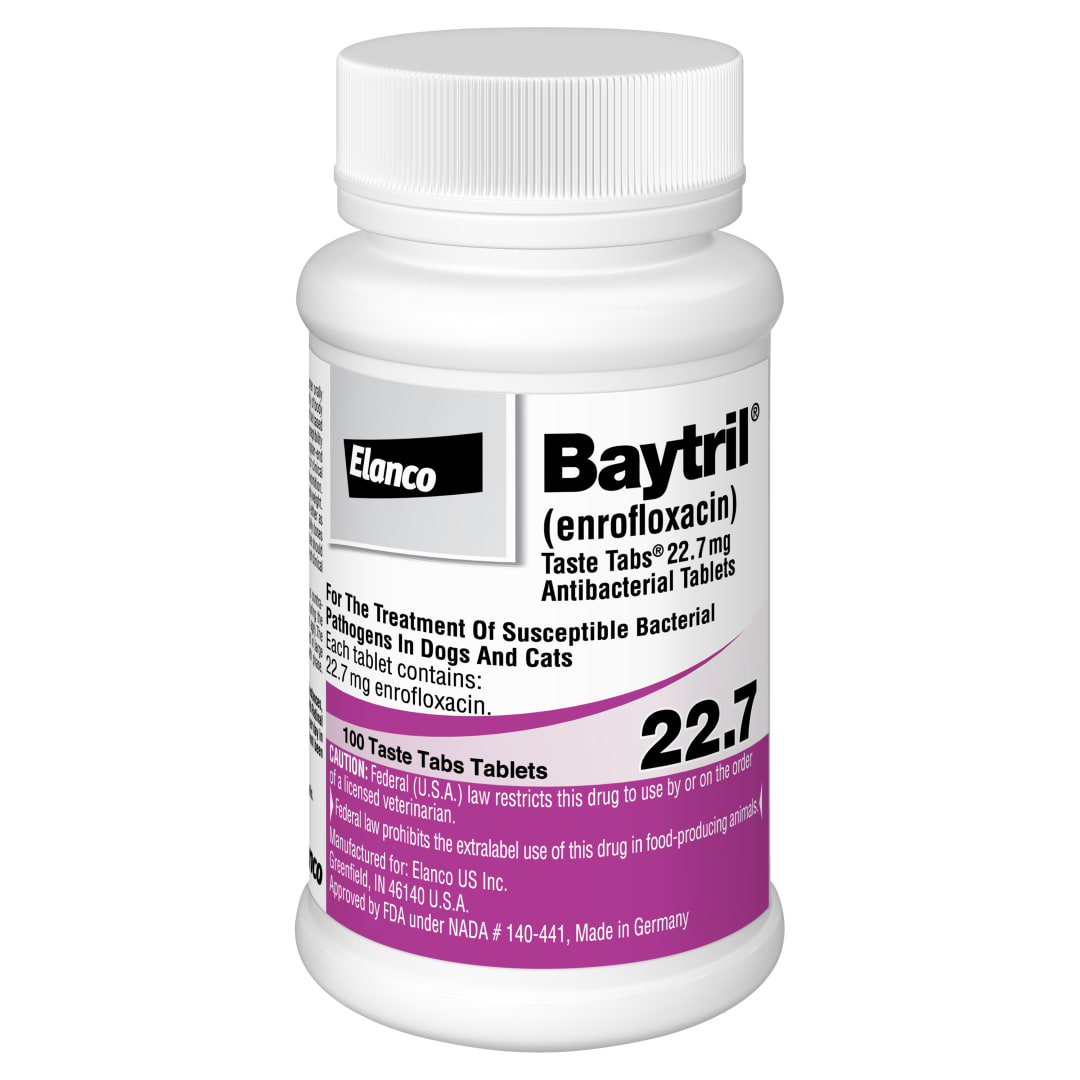 Baytril Taste Tab 100tab 22.7mg