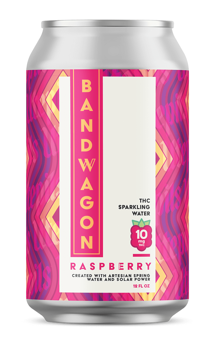 Bandwagon Thc Raspberry 10MG 1S Can 6/4PK 12Z