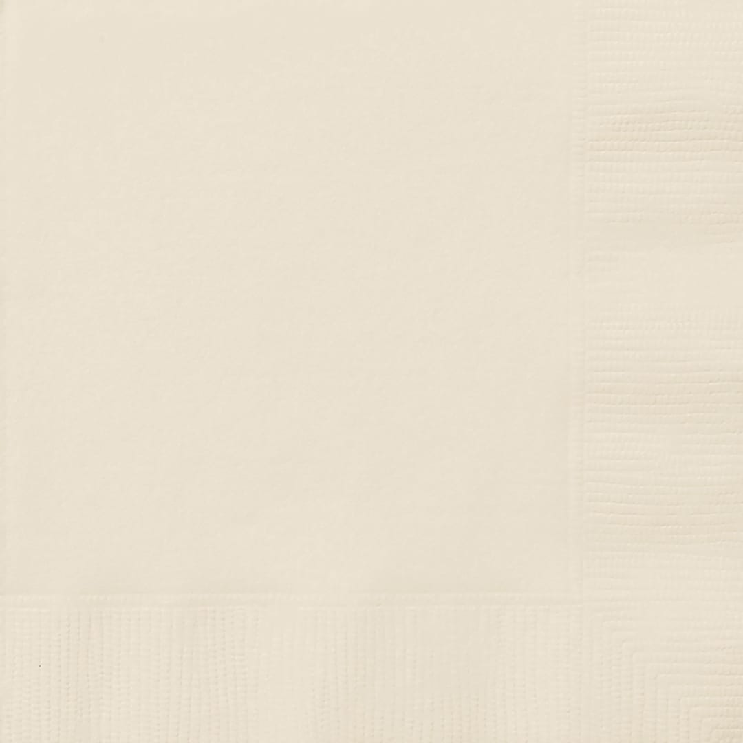 Vanilla Cream Solid Luncheon Napkins, 100ct