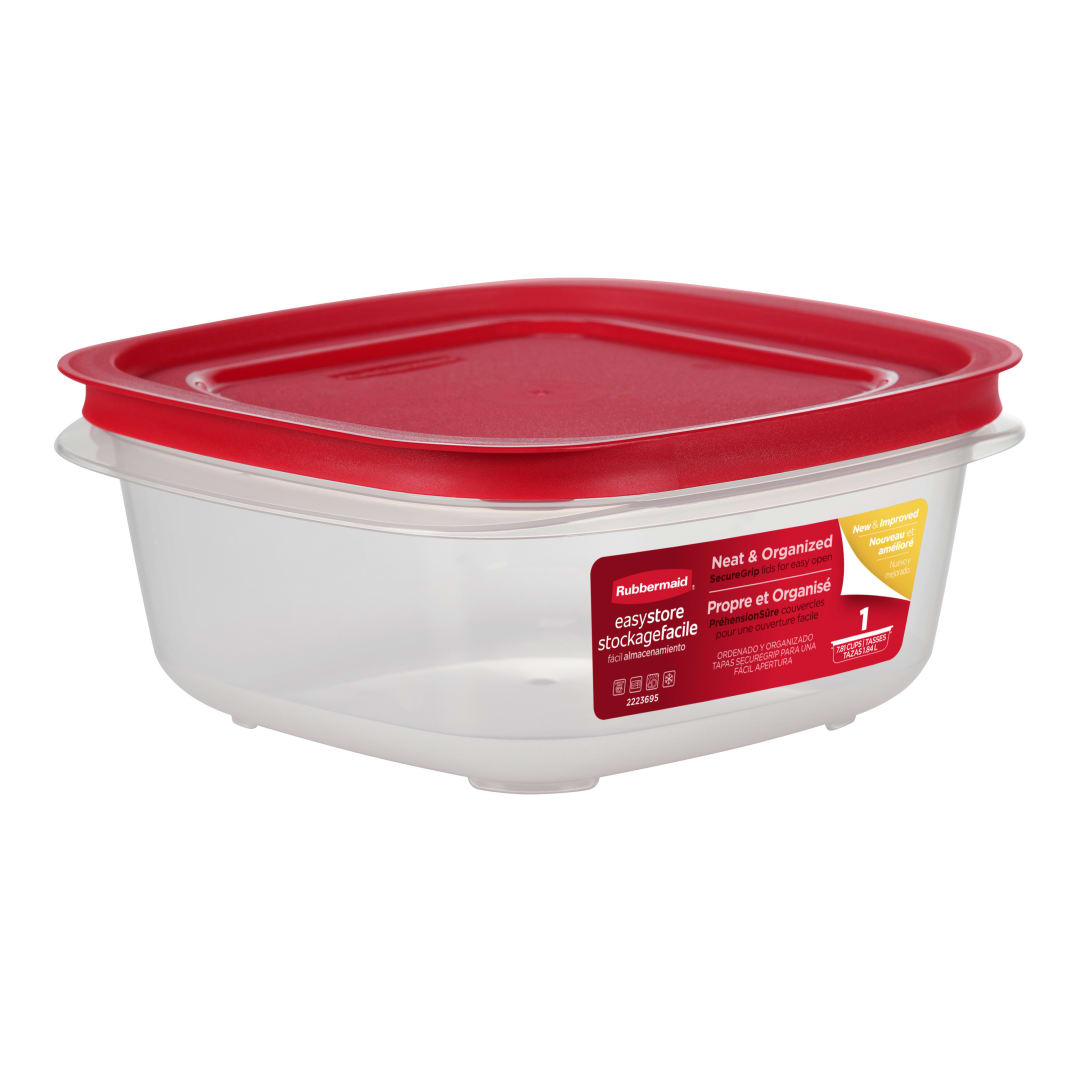 Rubbermaid 7.81-Cup EasyStore Square Food Storage Container with Lid