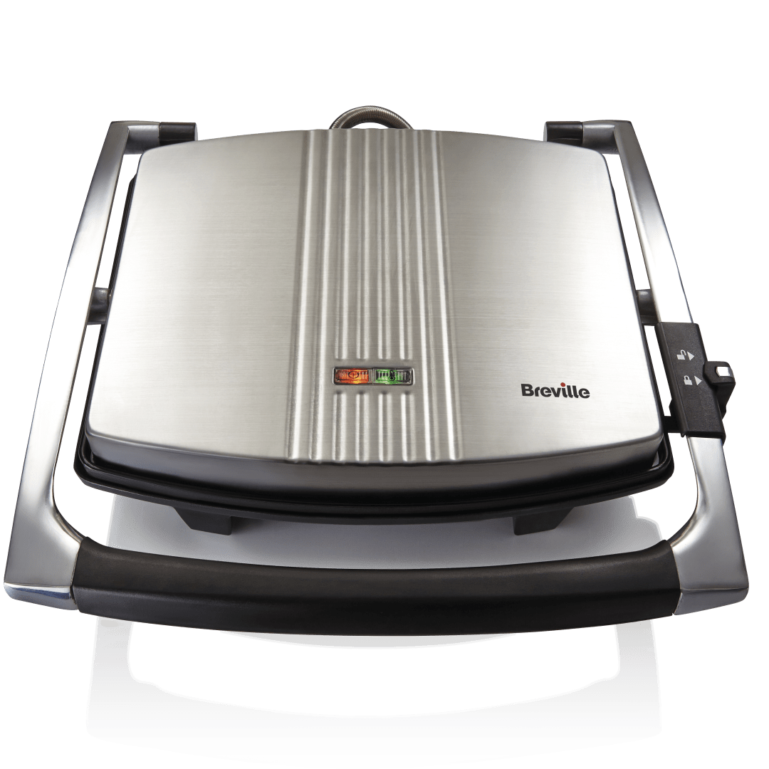 4 SLICE PANINI PRESS STAINLESS STEEL