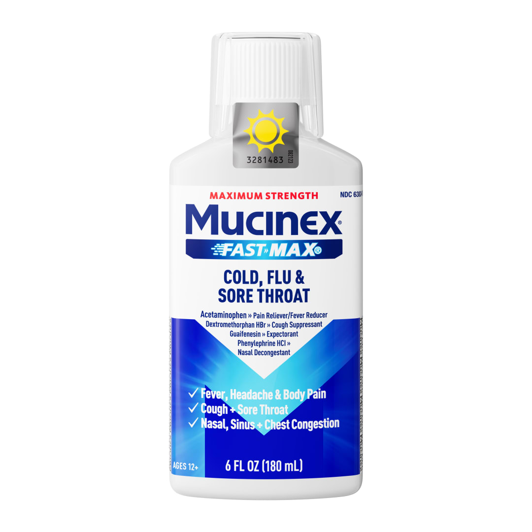 MUCINEX® FAST-MAX® Adult Liquid - Cold, Flu, & Sore Throat 6/6 oz.