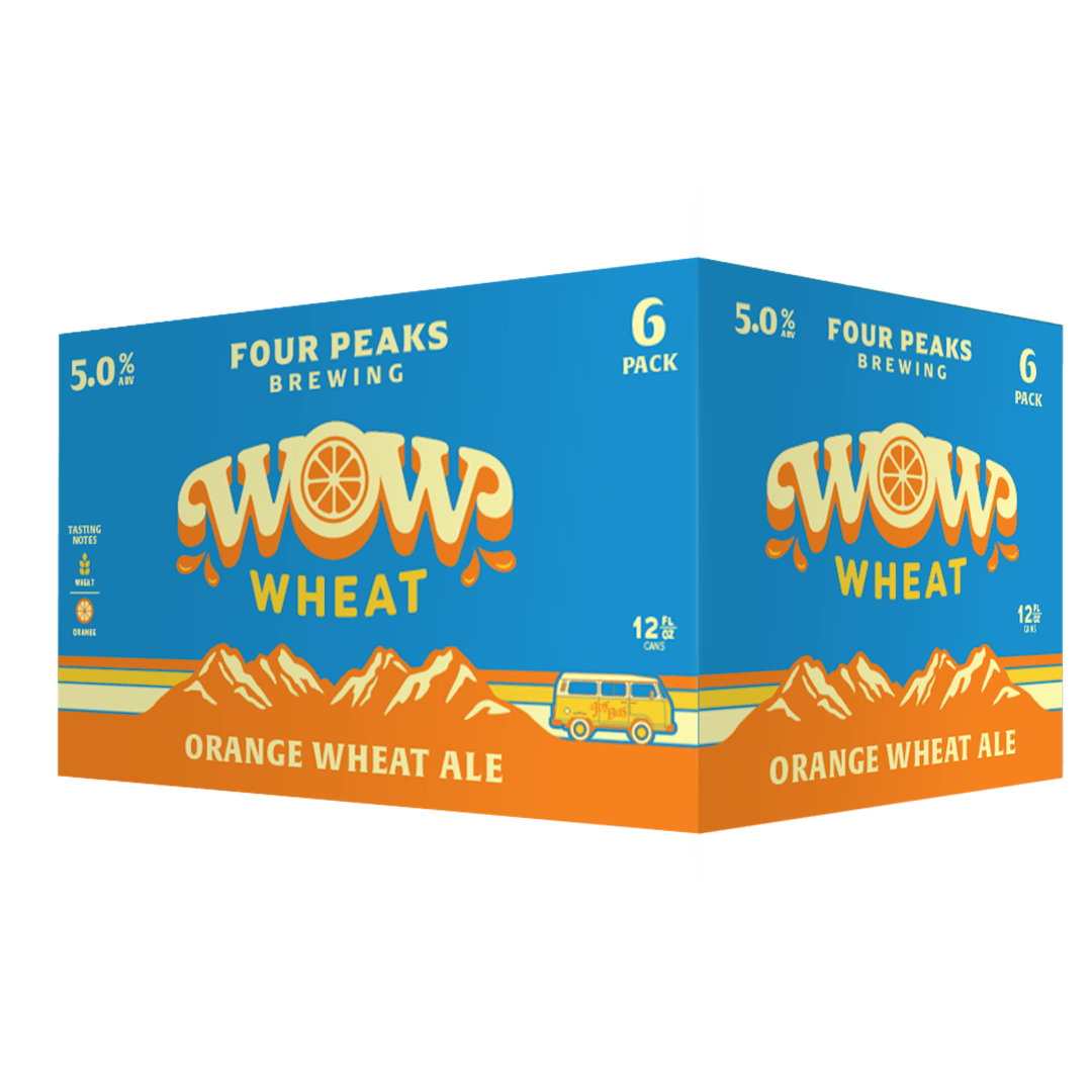 Four Peaks Brewing Orange Wheat Ale Wow Beer 6 - 12 fl oz Cans