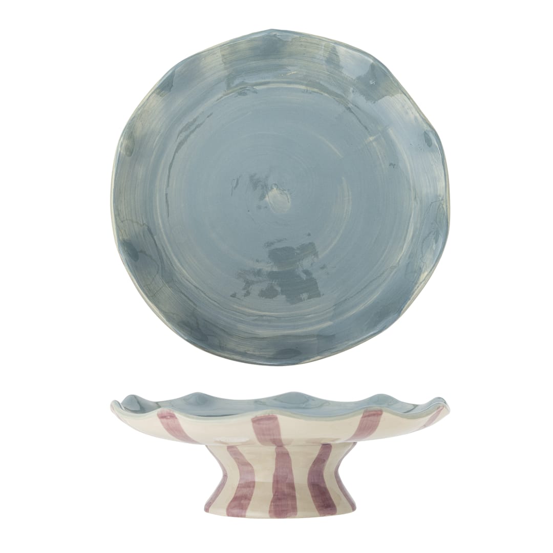 82062701 - Willa Cake Tray, Multi, Stoneware STOCK: 0