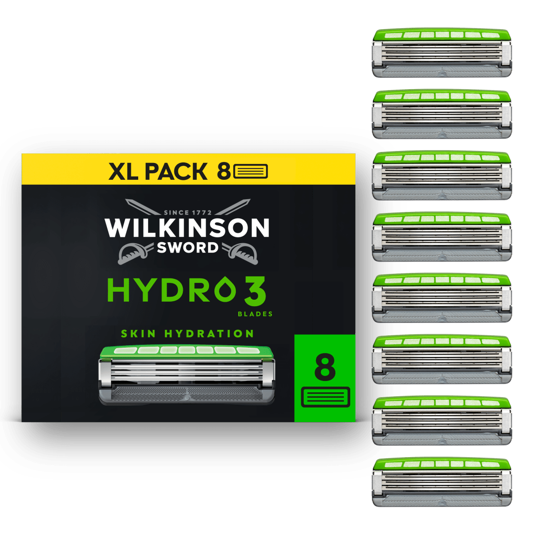 Wilkinson Sword Hydro 3 Men’s Razor Blade Refills 8 pack