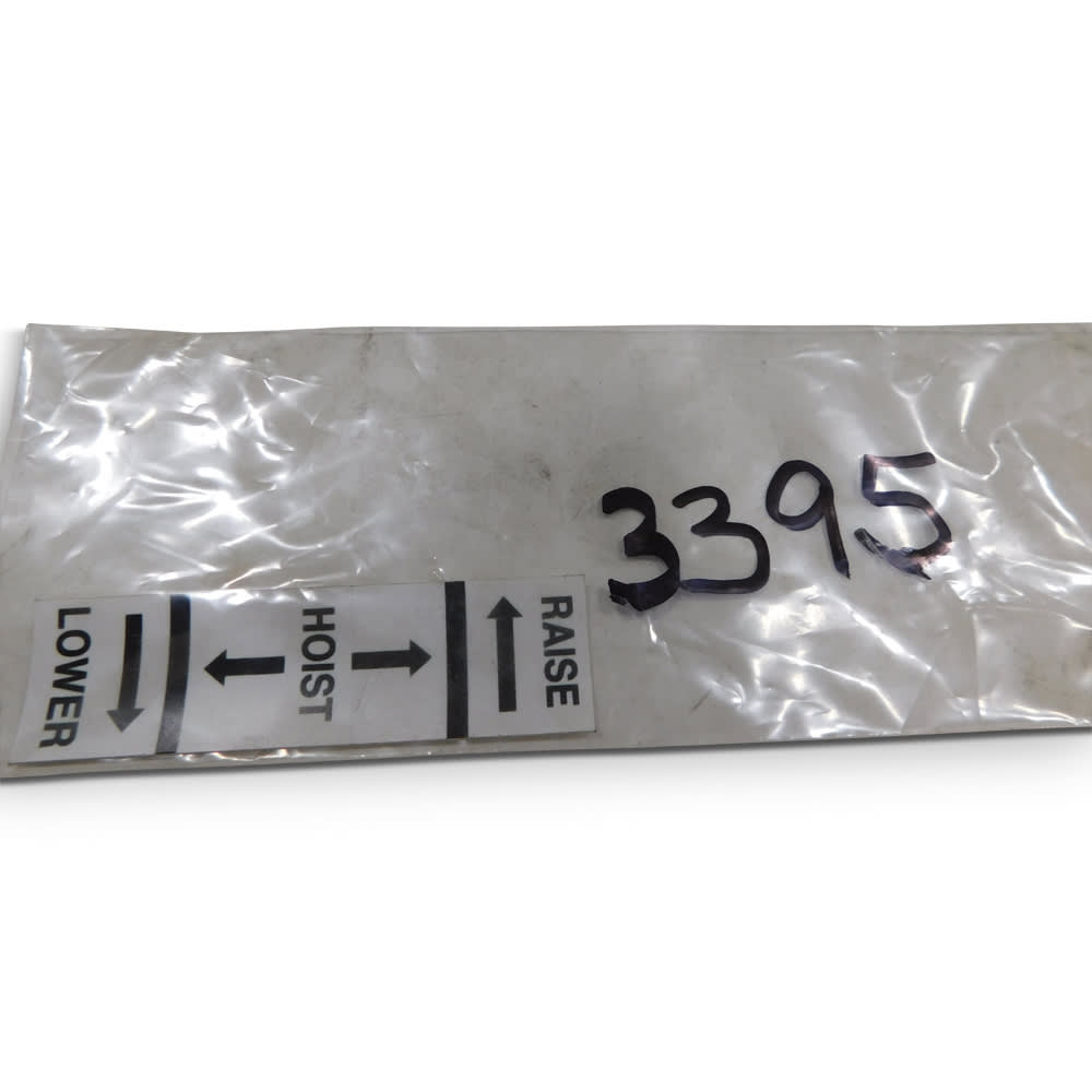 Galbreath™ Decal, "Hoist Raise-Lower"