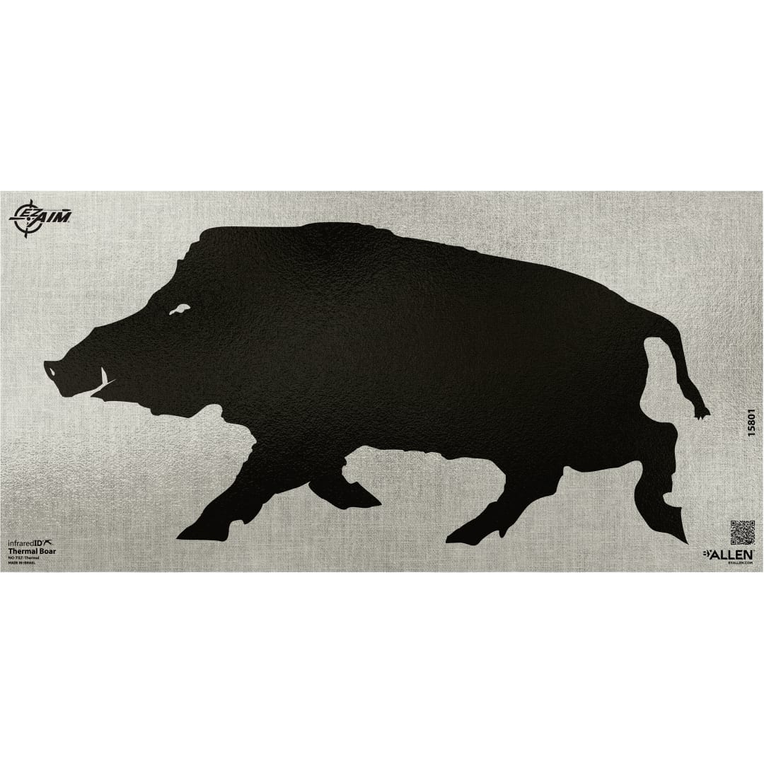 Allen Company Thermal ID Boar Paper Target, 24" x 12," Gray