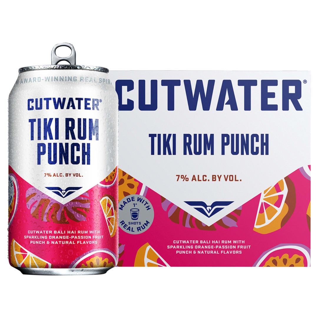 Cutwater Tiki Rum Punch 4 - 12 fl oz Cans
