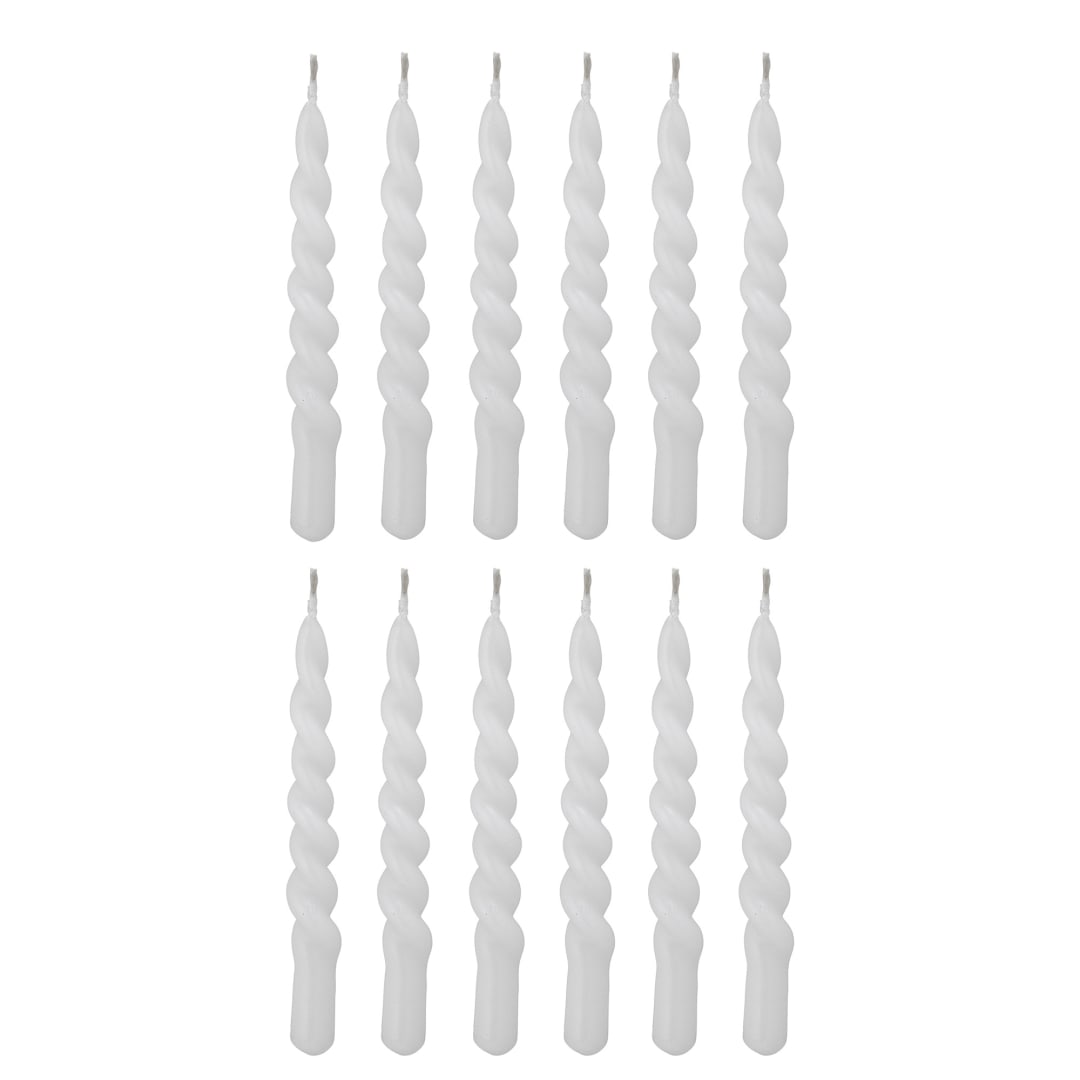 82055502 - Twist Candle, White, Paraffin STOCK: 300