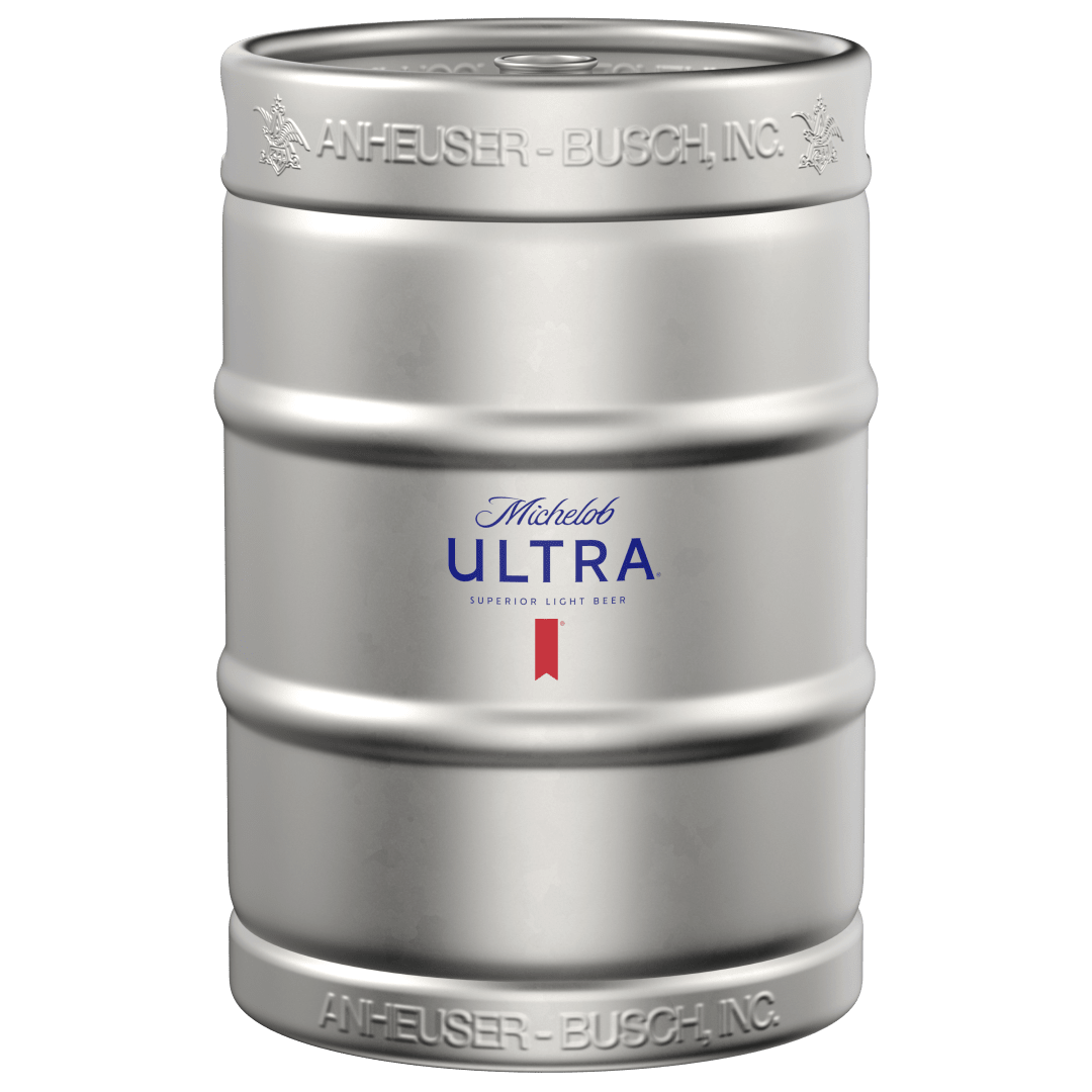 Michelob ULTRA American Light Lager Beer, 15.5 gal half barrel Keg