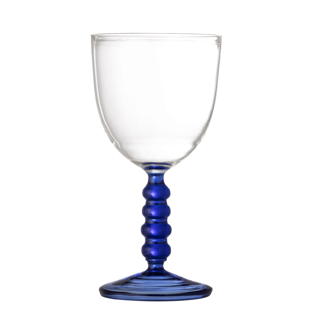 82068209 - Noemi Wine Glass, Blue, Glass STOCK: 300