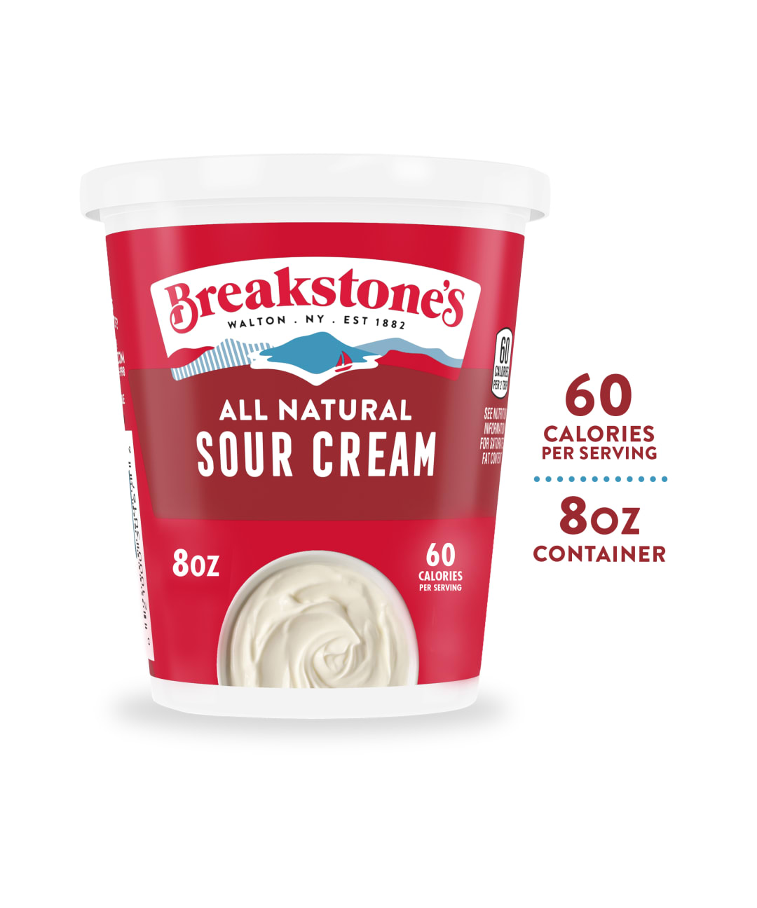 Breakstone's All Natural Sour Cream, 8 oz Tub