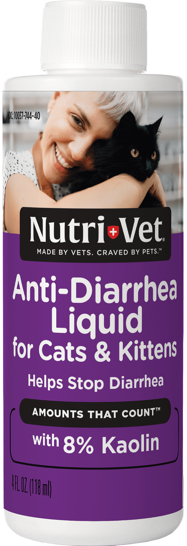 Nutri-Vet Anti-Diarrhea Liquid for Cats - Detoxifying Agent Works Against Bacterial Toxins - Helps Sooth Upset Stomach and Stop Diarrhea - 4 oz