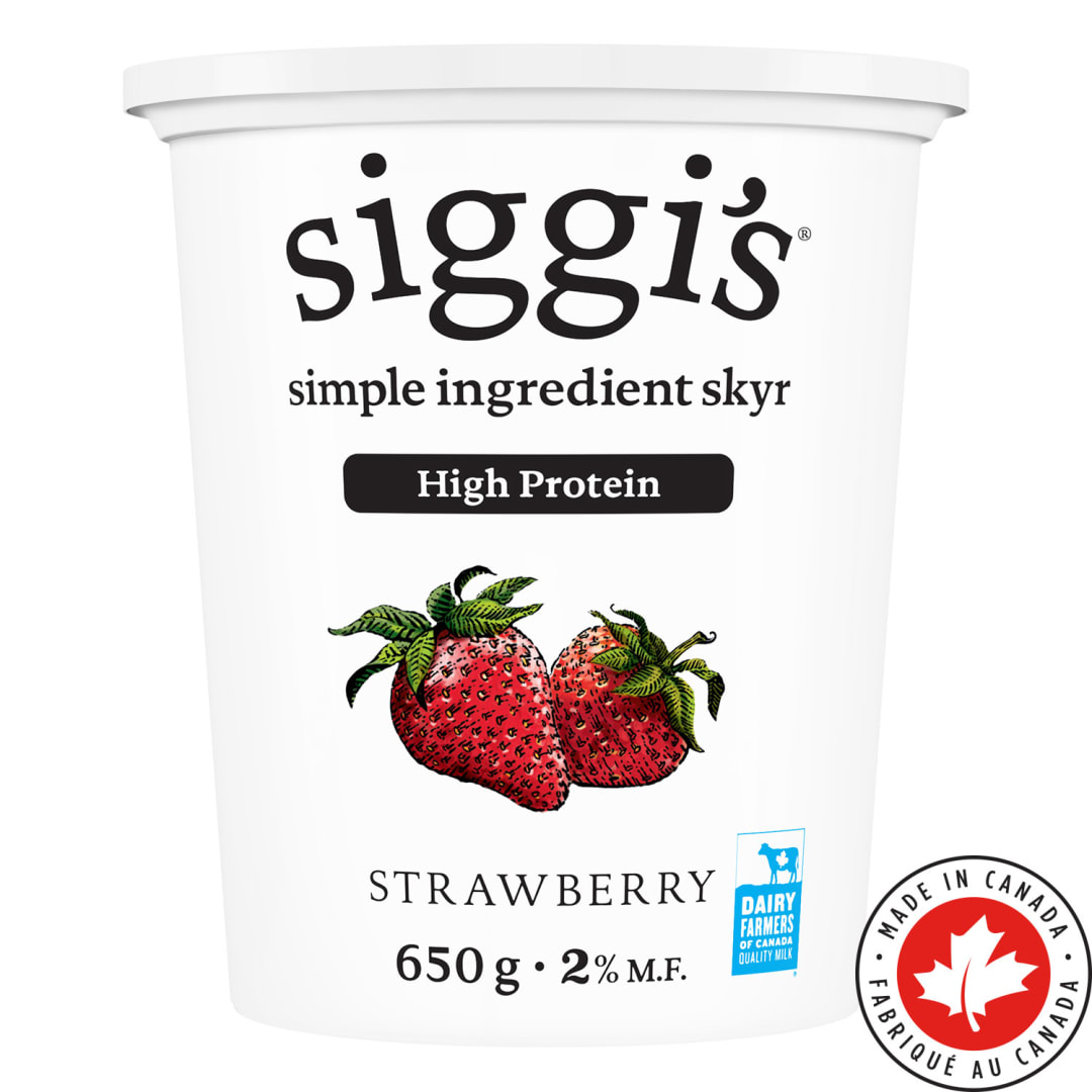 siggi's Strawberry Skyr 2% Yogurt Tub, 11g Protein, 650g