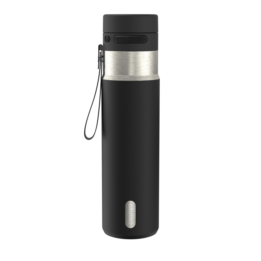 Contigo AutoPop 710 ml Botella de Agua de Acero Inoxidable con Aislamiento y Bola Mezcladora, a Prueba de Fugas