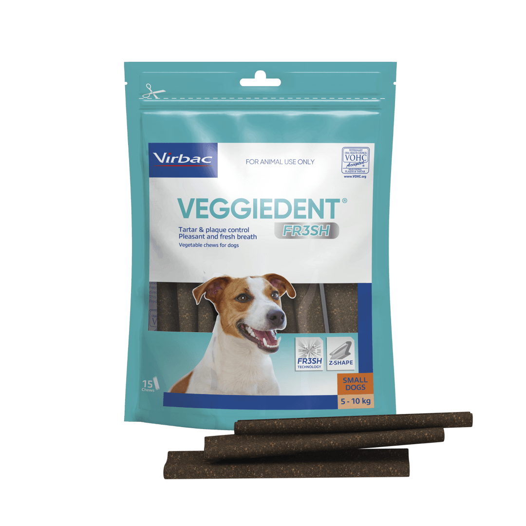 Veggiedent FR3SH Dental Chews for Dogs, Small
