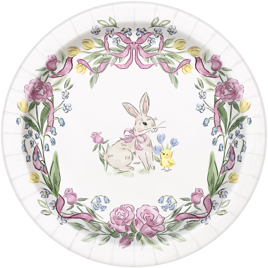 Watercolor Easter Round 9" Dinner Plates, 8ct