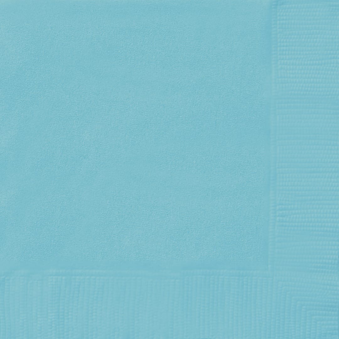 Terrific Teal Solid Beverage Napkins, 40ct