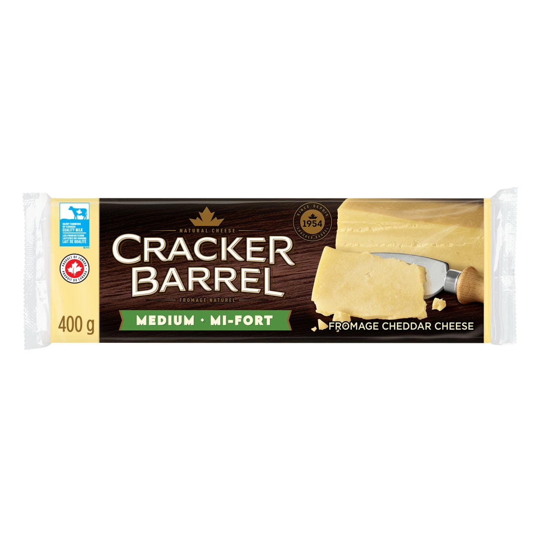 Cracker Barrel Medium White Cheddar Cheese, 400g