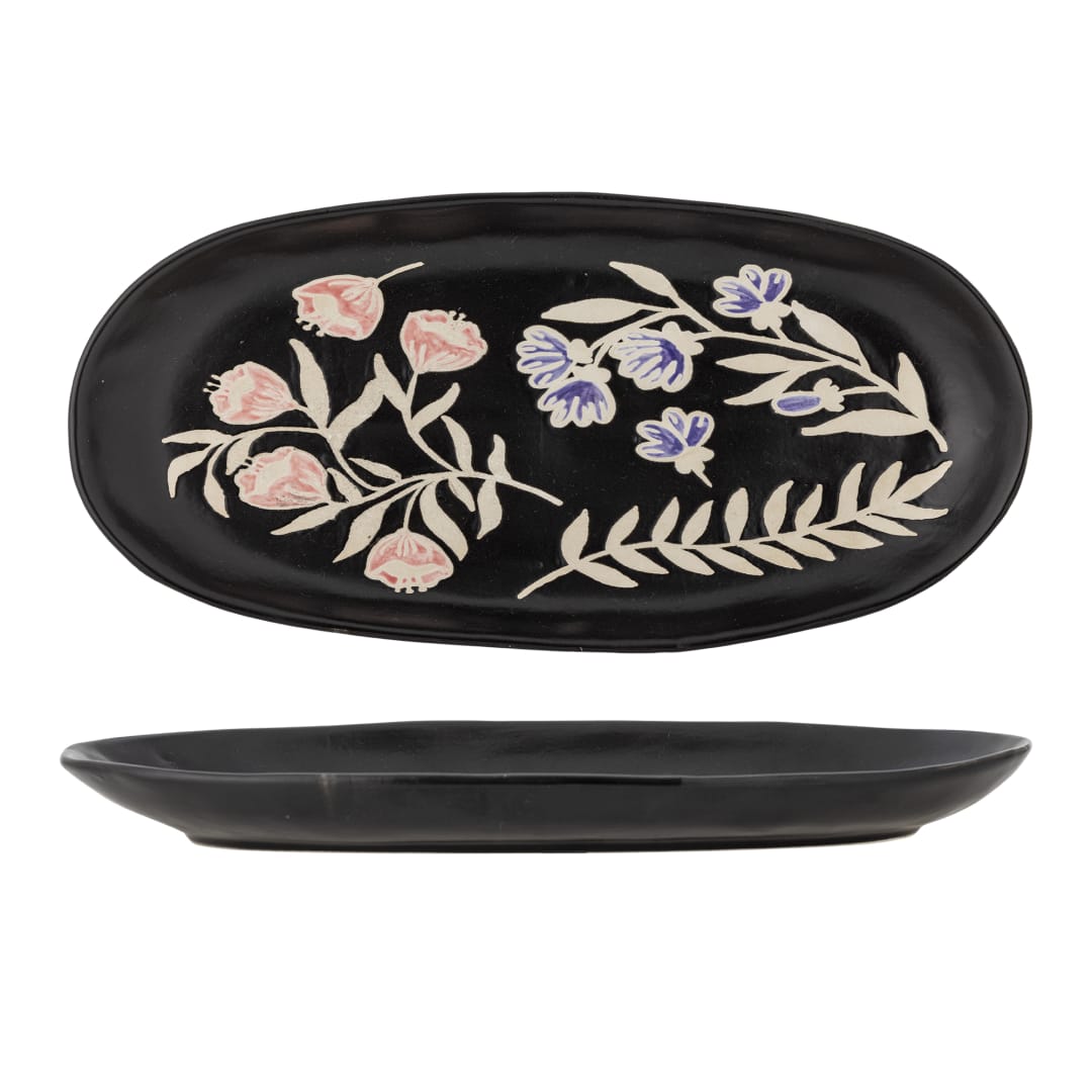 82072567 - Amberly Serving Plate, Multi, Stoneware STOCK: 300