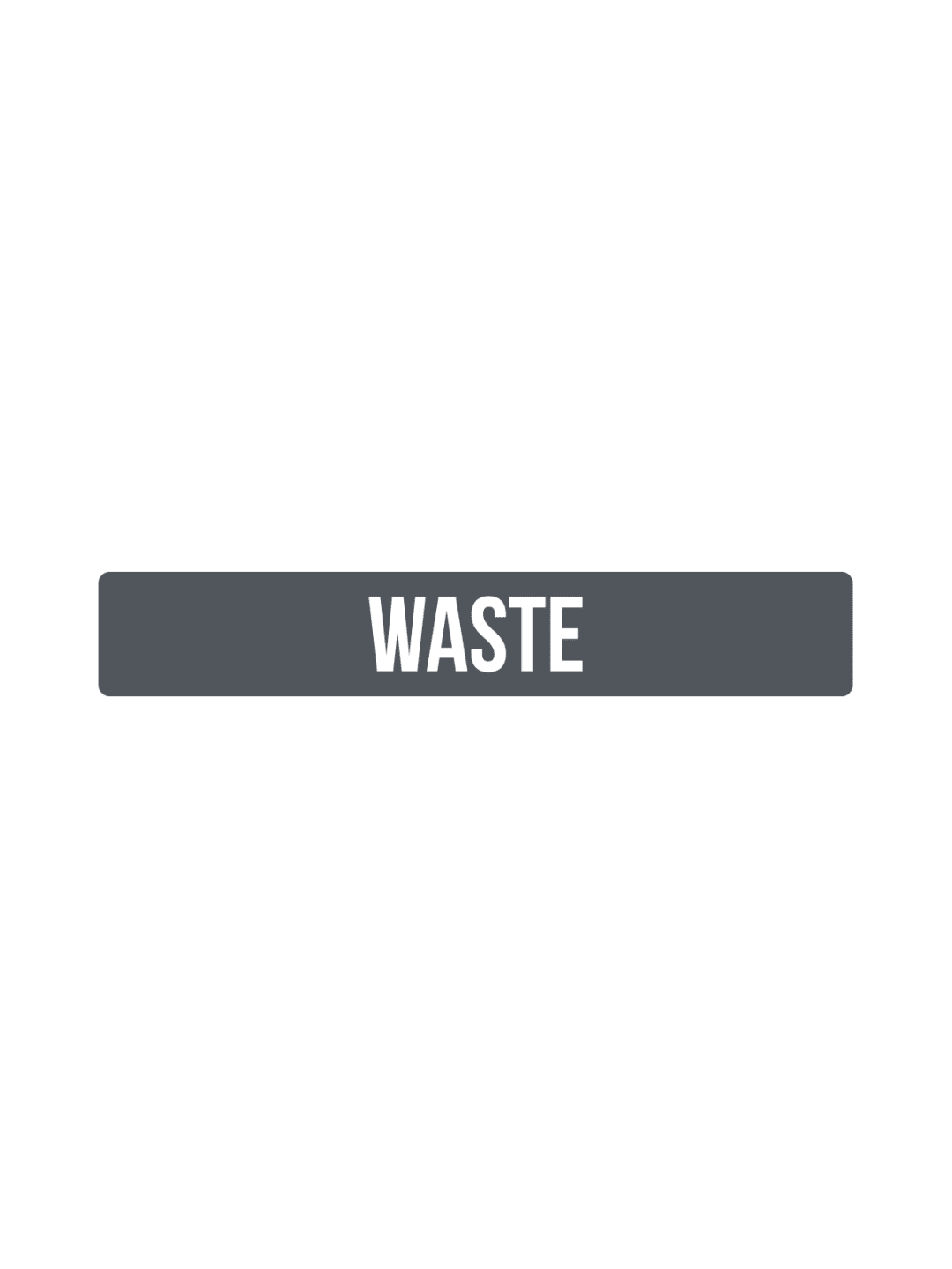  FUSION - Label - Hd Front-Load - Waste - Dark Grey