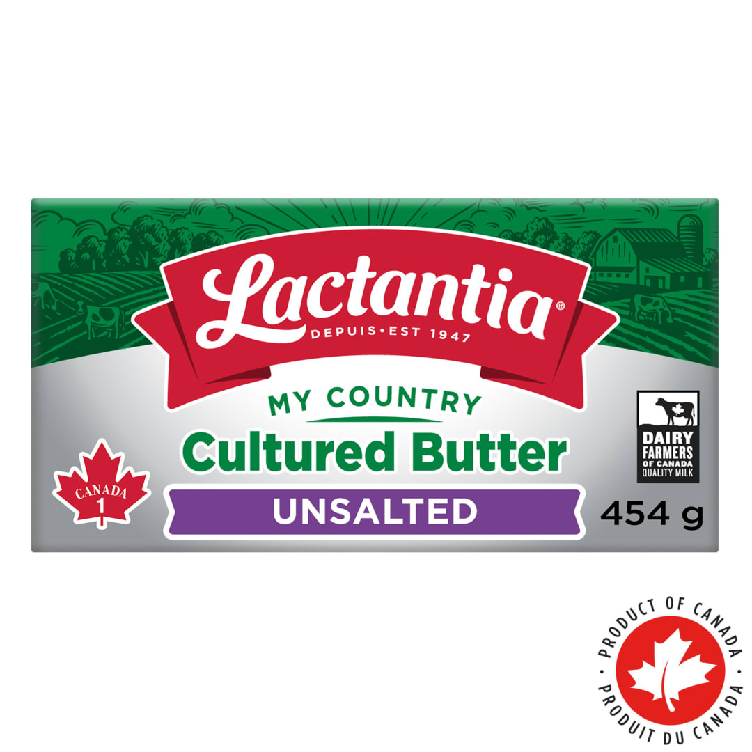 Lactantia My Country Cultured Unsalted Butter, 454g
