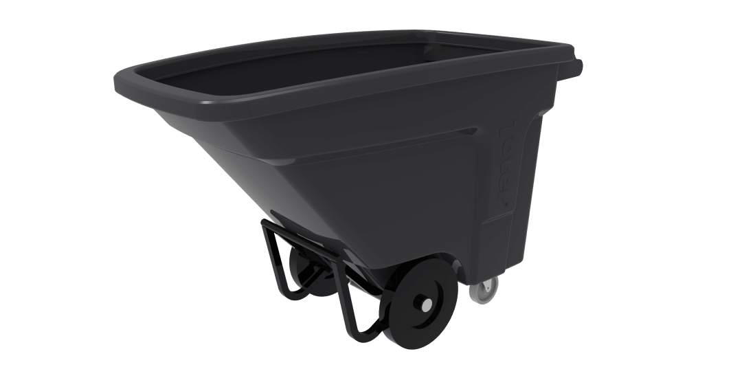 1/2 CUYD STANDARD DUTY NESTABLE UNIVERSAL TILT TRUCK - INDUSTRIAL GRAY