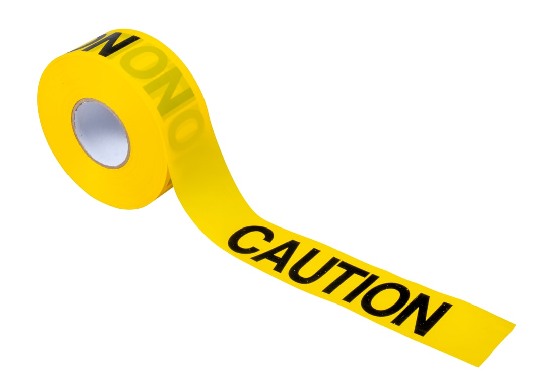 Barricade Tape-CAUTION 1000'X3"X3Mil