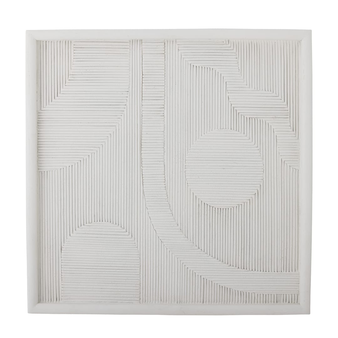 82058592 - Patina Wall Decor, White, Polyresin STOCK: 53