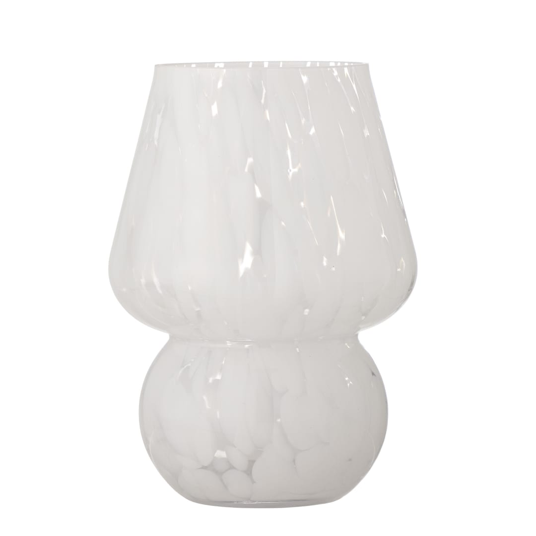 82060243 - Halim Vase, White, Glass STOCK: 176