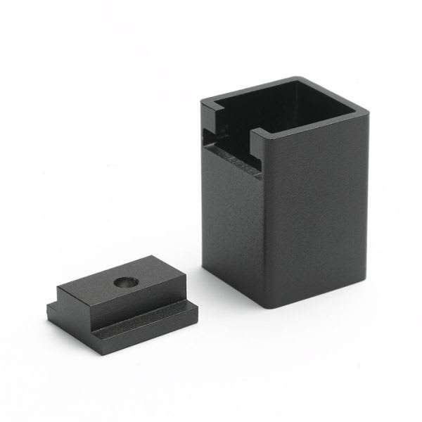 Signature Aluminum Foot Block-Charcoal Black