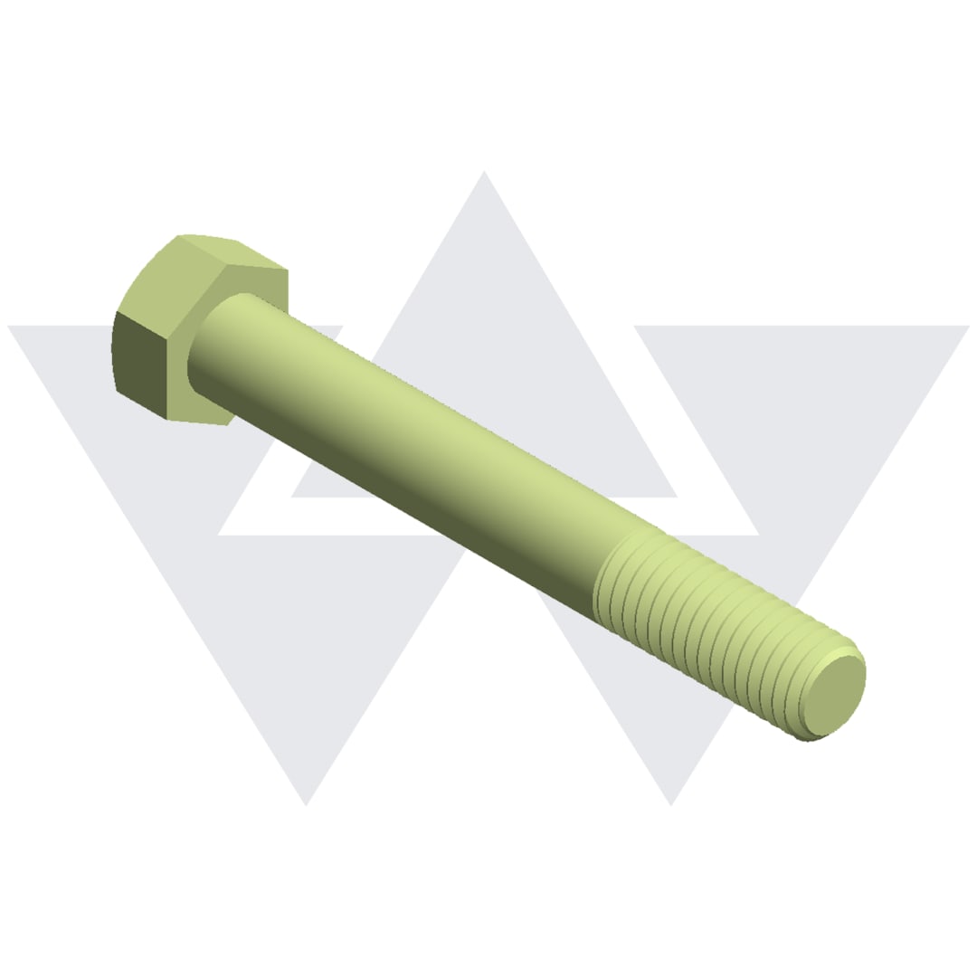 1/2-13 X 3 1/2 USS Grade 8 Zinc - Yellow Bolt