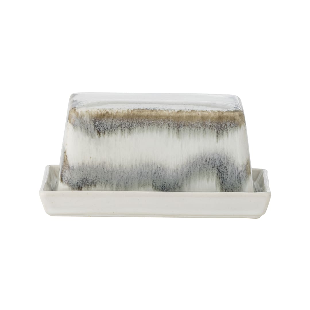 82061857 - Paula Butter Box, Grey, Stoneware STOCK: 285