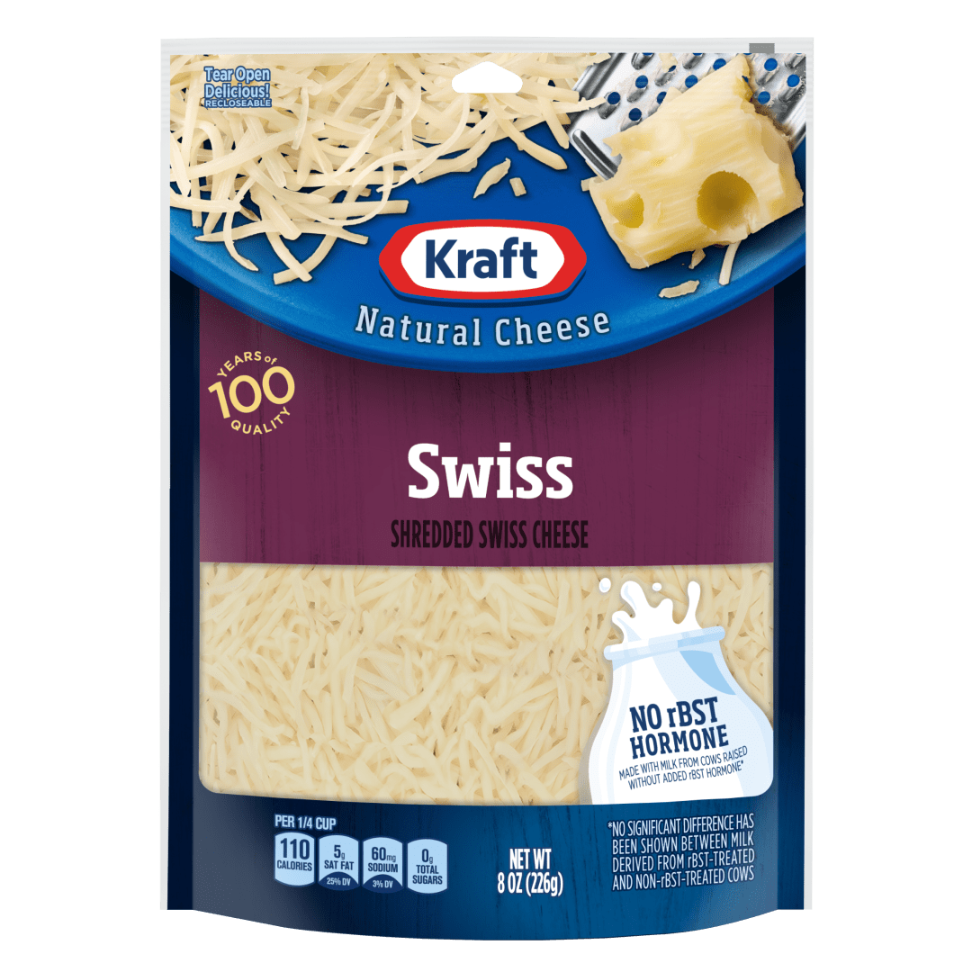 Kraft Swiss Shredded Cheese, 8 oz Bag
