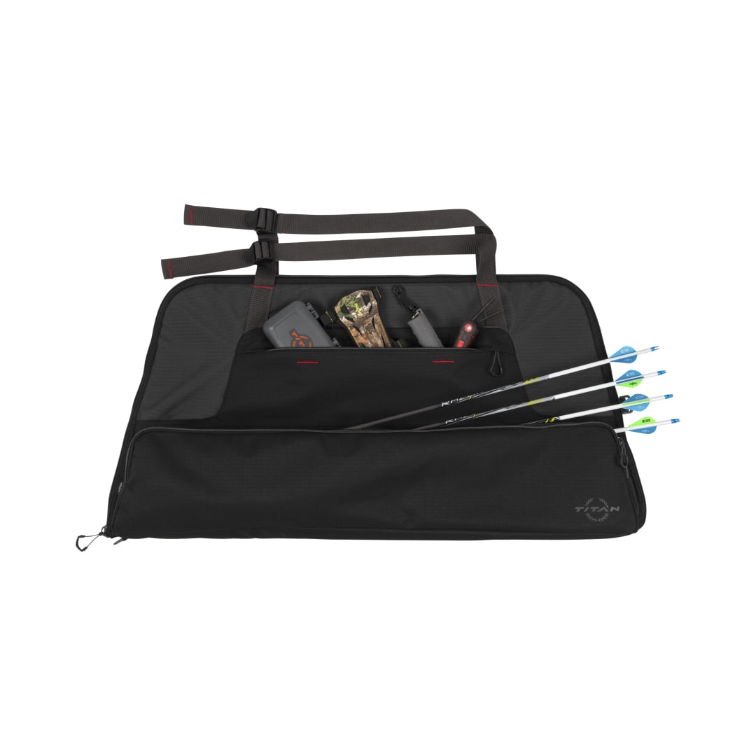 Titan™ Spindle Lockable Single Compound Bow Archery Case, Black