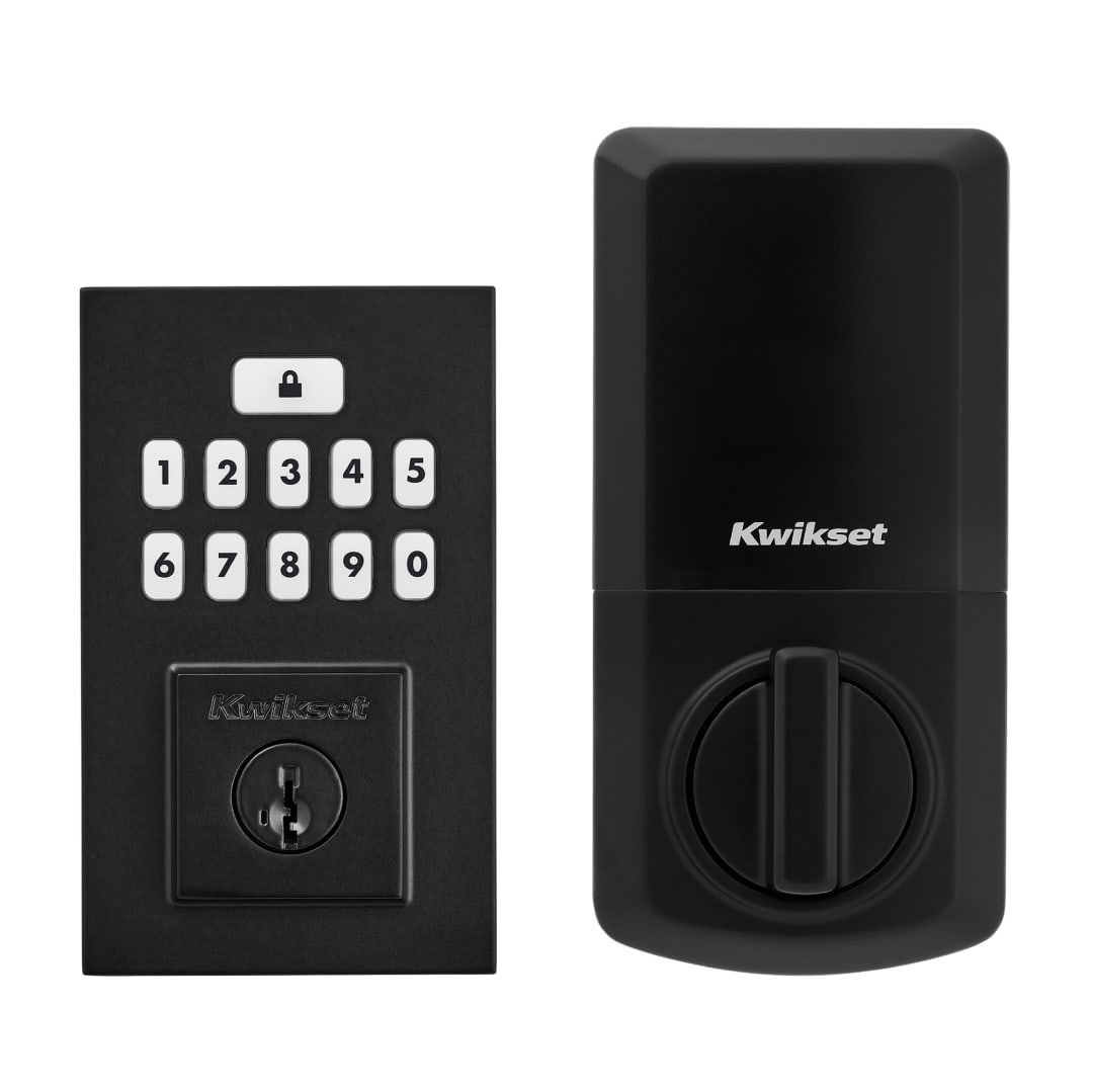 SmartCode 260 Contemporary Keypad Electronic Deadbolt featuring SmartKey Security™ in Matte Black