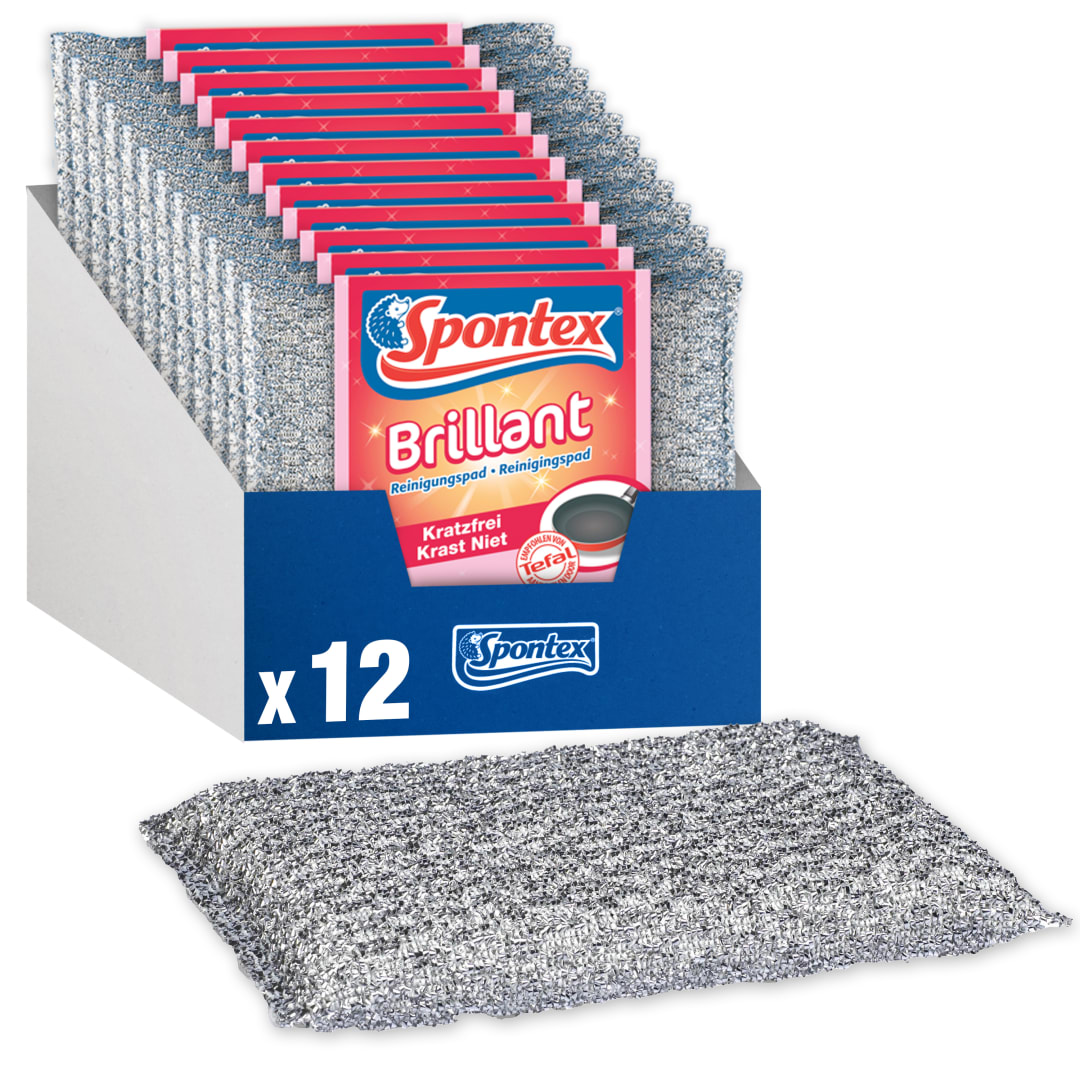 Spontex Reinigungspad Brillant Scouring Pads 12pk