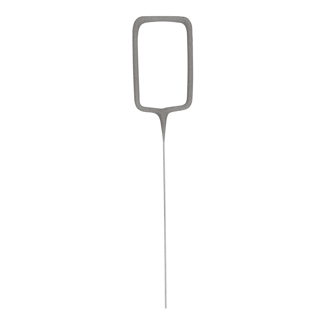 Number 0 Silver Sparkler, 7"