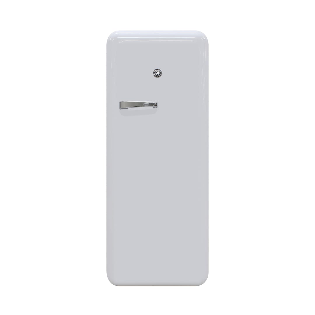 BR-RETRO-01-W - Retro Refrigerator, White