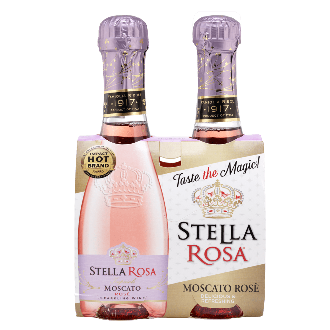 Stella Rosa Imperiale Moscato Rose Sparkling Rose Wine 2Pk/187 ml