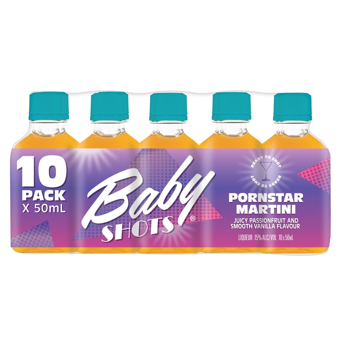 Baby Shots Pornstar Liqueur 10 Pack 50ml 30 Proof