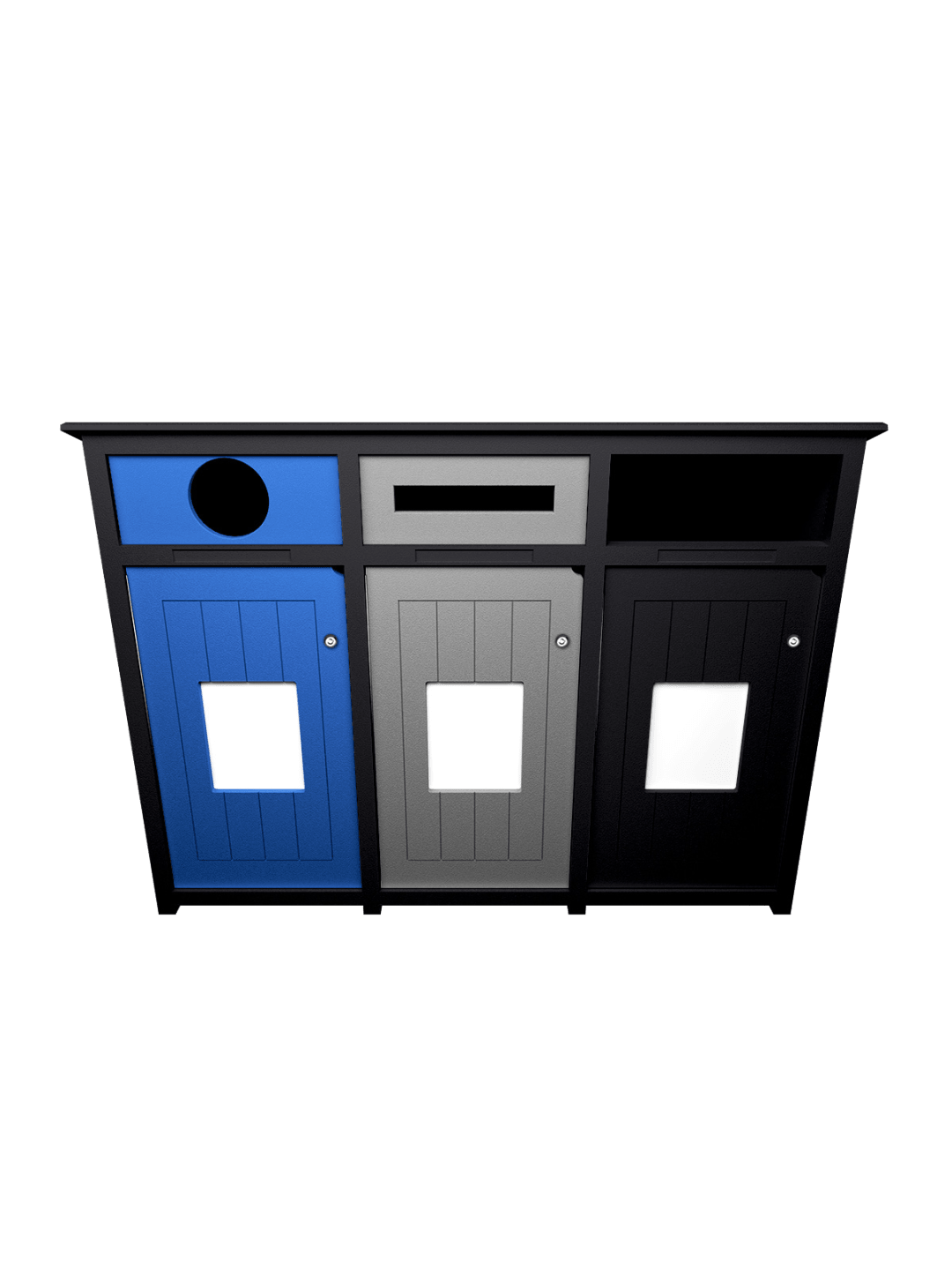  AURA - Triple - Unit - Circle-Slot-Full - Black-Blue-Grey-Black