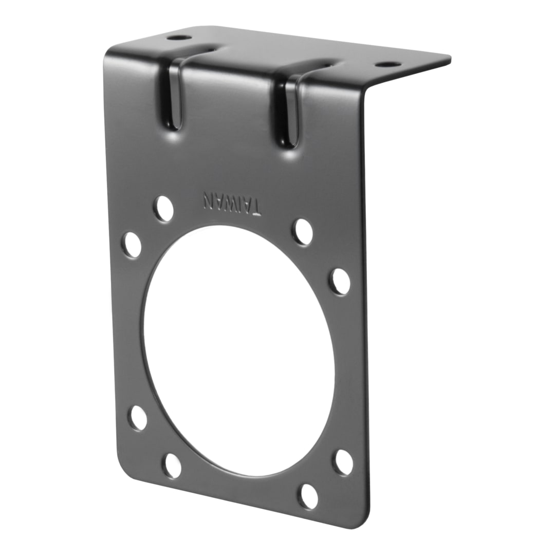 CURT Connector Mounting Bracket for 7-Way RV Blade (Black, Packaged) #58291