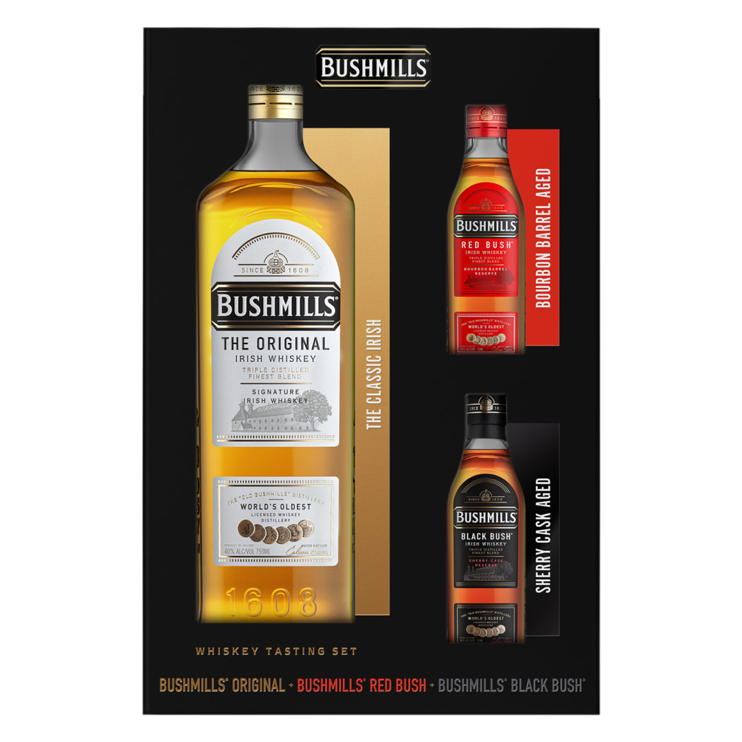 Bushmills Original with Black Bush 50 ml with Red Bush 50 ml