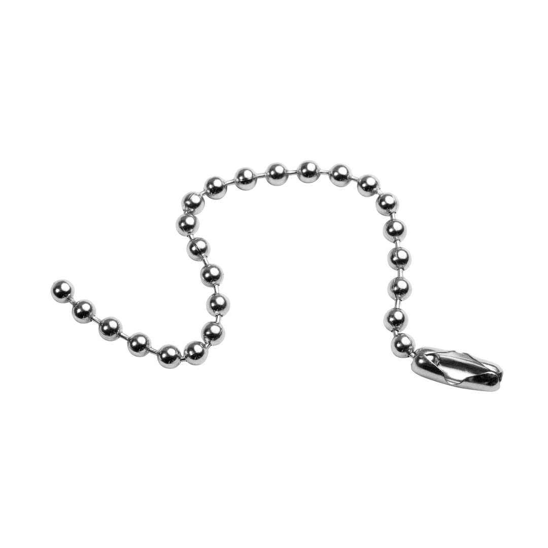 Beaded Chain 4-1/2" Nickel 100 Pack