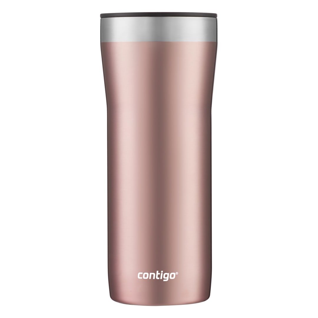 Vaso Térmico Contigo Streeterville de Acero Inoxidable con Pajita de Polipropileno y Tapa Anti-Derrames - 32 oz (946 ml) - Aislamiento al Vacío - Mantiene Bebidas Frías hasta 29 Horas y Calientes hasta 9 Horas - Libre de BPA - Apto para Lavavajillas