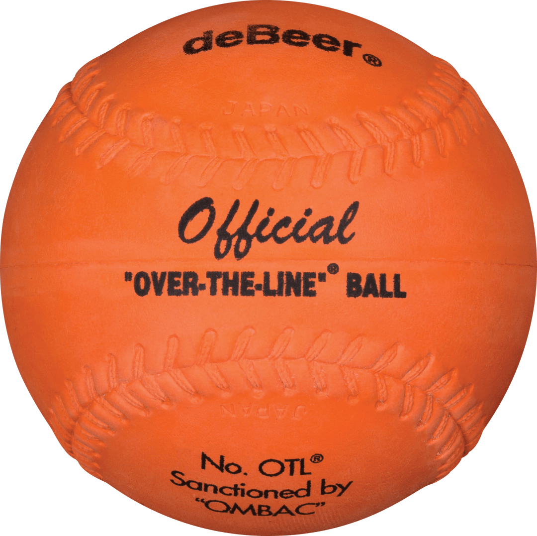 DEBEER 12-INCH ORANGE OVER THE LINE SOFTBALL