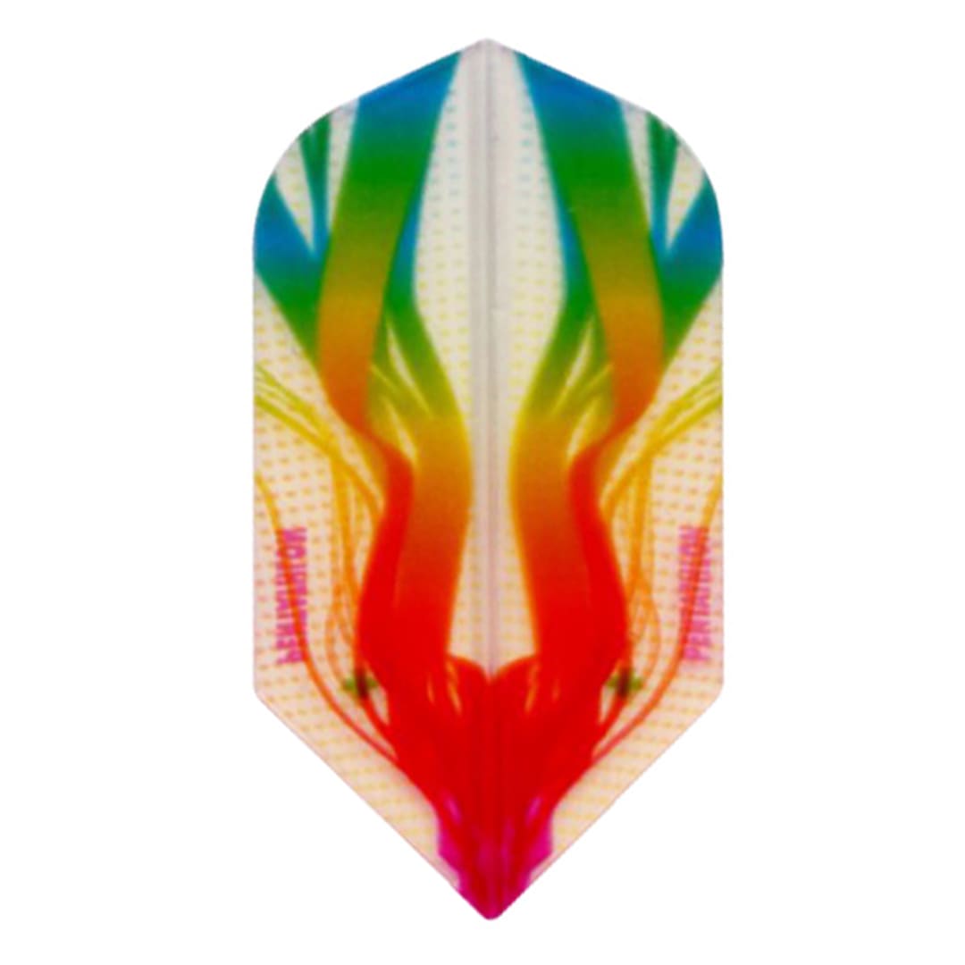 Pentathlon Flights - Slim Translucent Design White/Green/Red/Yellow